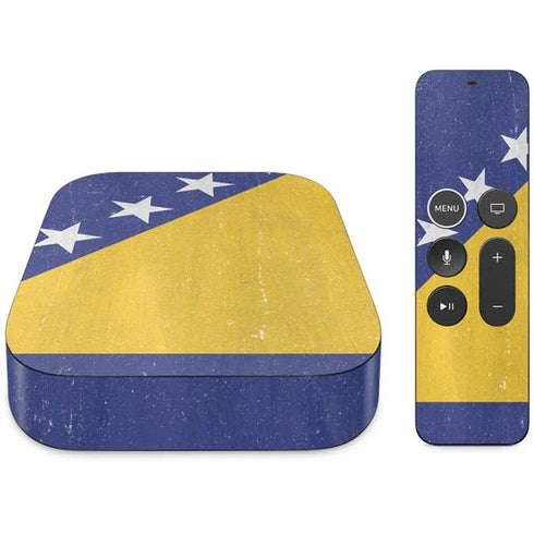 Bosnia and Herzegovina Flag Distressed Apple TV Skin